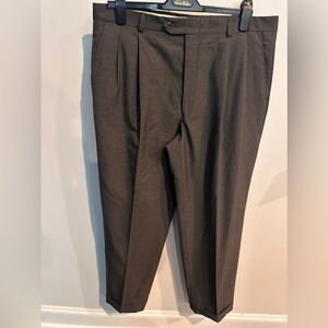 Designer Burberry London England Gray Dress Pants 36R x 30 #B602
